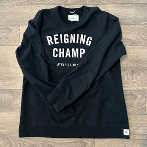 Reigning Champ Black Crewneck sweater. Sz. XL